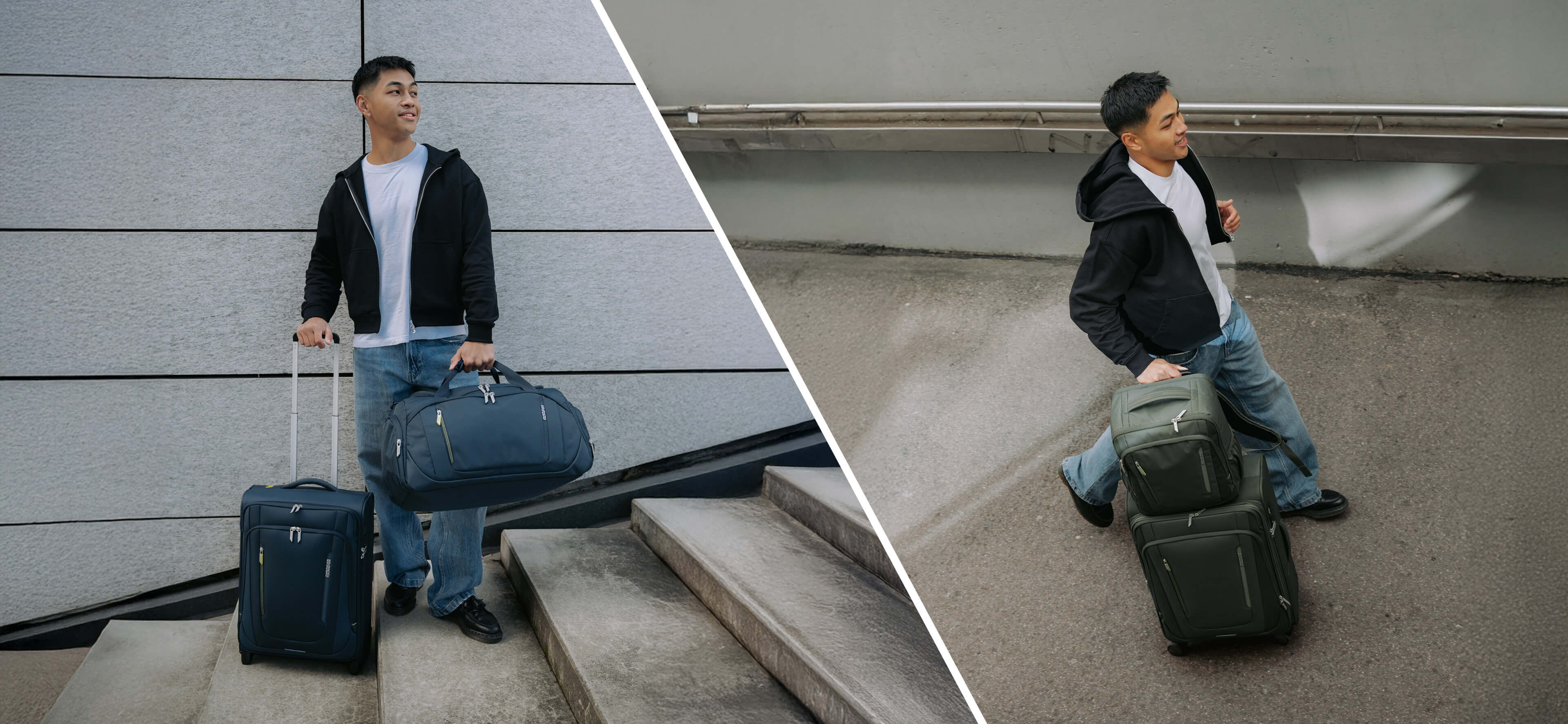 Style urbain, parfait pour tous les voyage