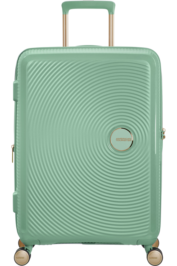 American Tourister Soundbox Spinner TSA Expandable 67cm  Almond Green/Gold