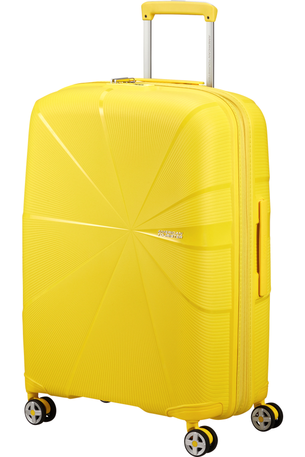 American Tourister Starvibe Spinner Expandable TSA 67cm Electric Lemon