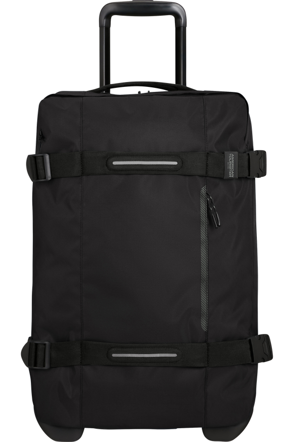 American Tourister Urban Track Duffle with Wheels S  Asphalt Black