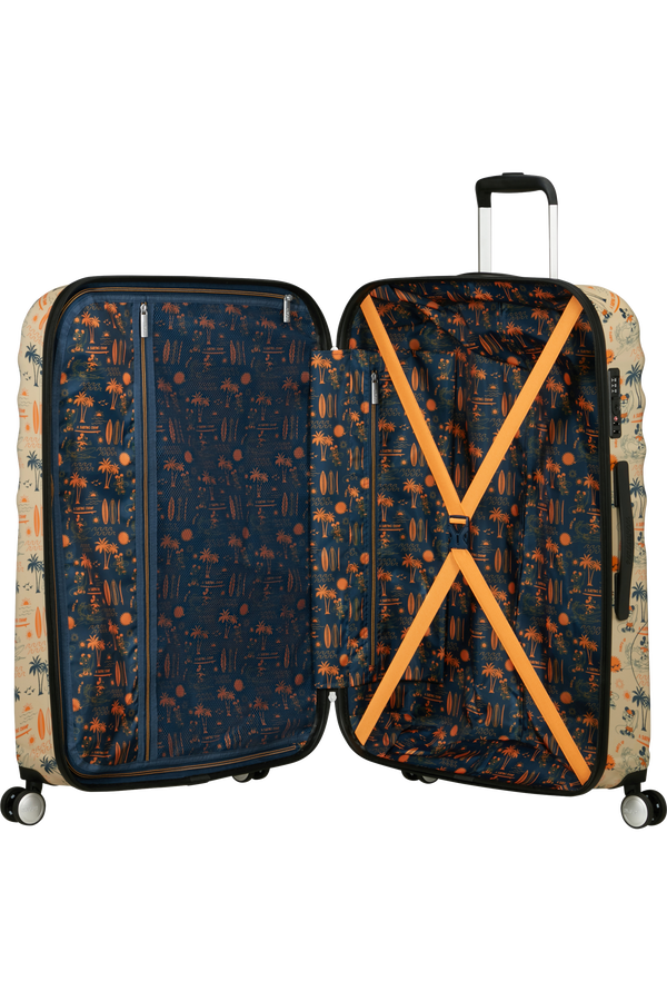 American Tourister Disney Wavebreaker Spinner TSA Disney Fl 77cm  Mickey Super Surfer