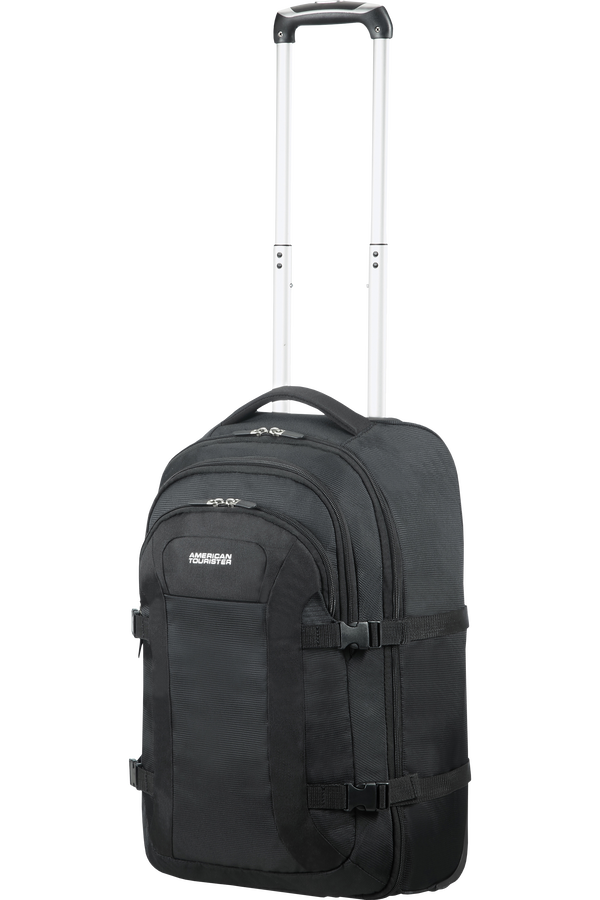 American Tourister Road Quest Sac à dos ordinateur avec roulettes 39.6cm/15.6inch  Solid Black