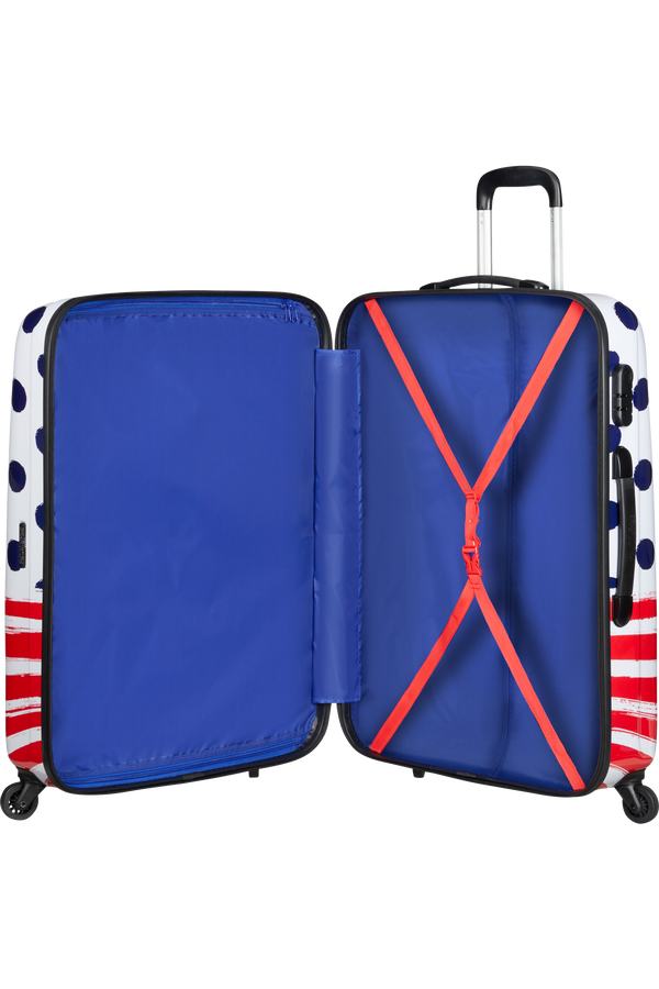 American Tourister Disney Legends Spinner 75cm  Mickey Blue Dots