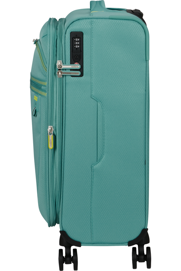 American Tourister Aerospin Spinner Expandable S  Dusty Turquoise