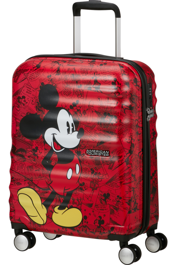 American Tourister Disney Wavebreaker Spinner TSA Disney Fl 55cm  Mickey Comics Red