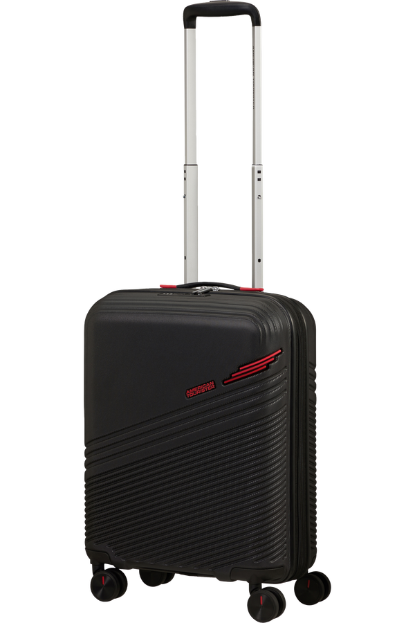 American Tourister Triple Trace Spinner TSA Expandable 55cm  Noir/Rouge