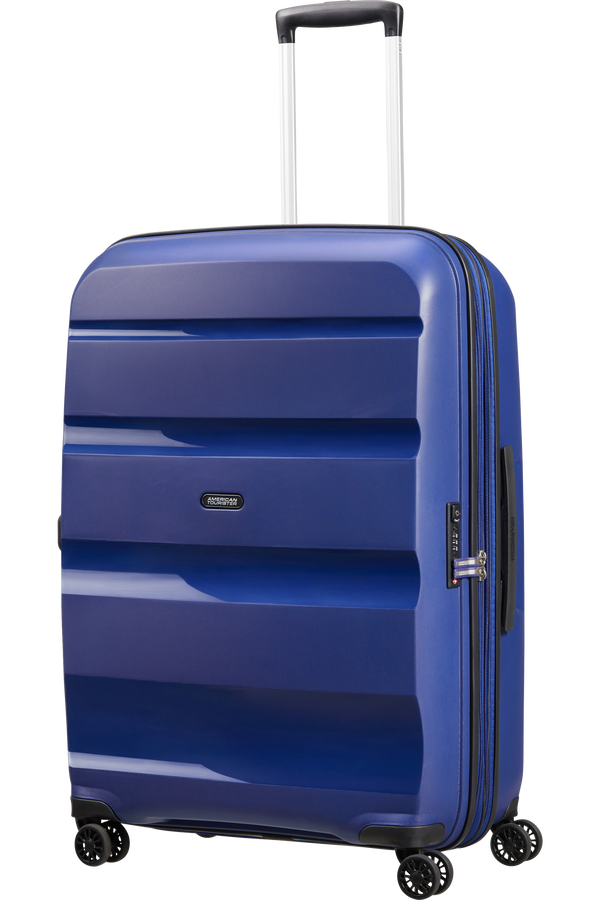 American Tourister Bon Air Dlx Spinner TSA Expandable 75cm  Bleu marine fonc&eacute;