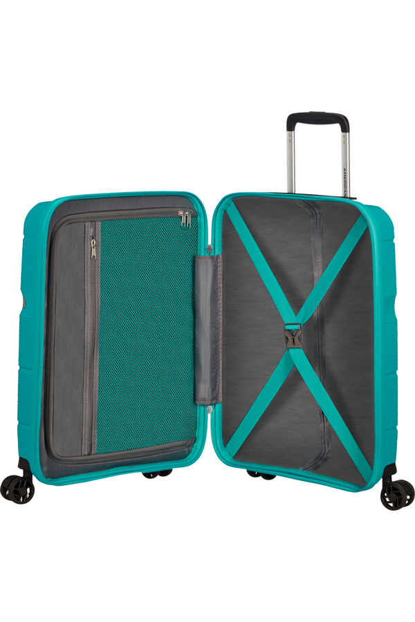American Tourister Linex Spinner 55cm  Bleu Oc&eacute;an