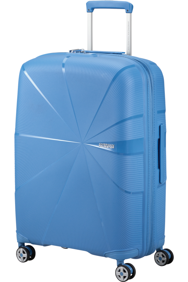 American Tourister Starvibe Spinner Expandable TSA 67cm Tranquil Blue