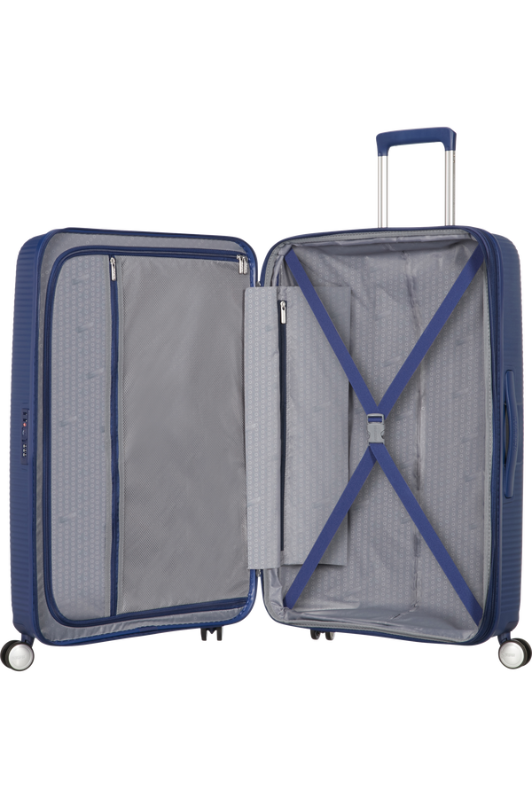 American Tourister Soundbox Spinner extensible 67cm Bleu marine foncé