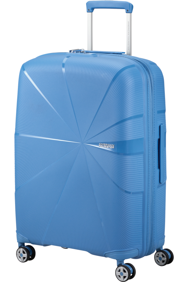 American Tourister Starvibe Spinner Expandable TSA 67cm Tranquil Blue