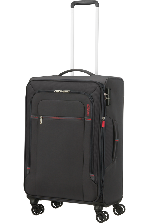 American Tourister Crosstrack Spinner Expandable 67cm  Gris/Rouge