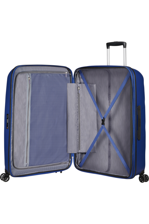 American Tourister Bon Air Dlx Spinner TSA Expandable 75cm  Bleu marine foncé