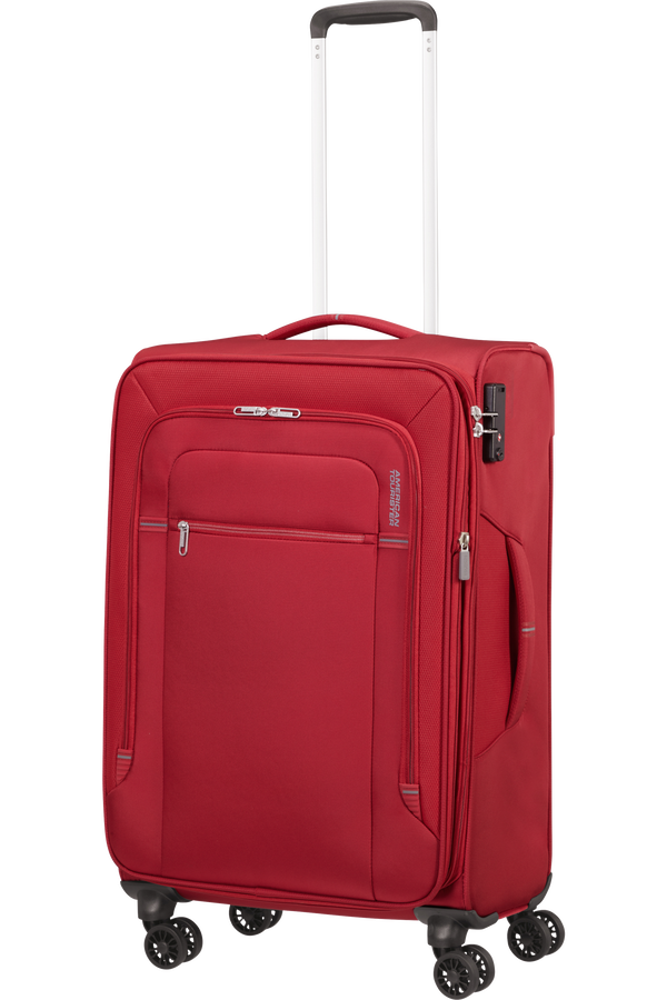 American Tourister Crosstrack Spinner Expandable 67cm  Red/Grey
