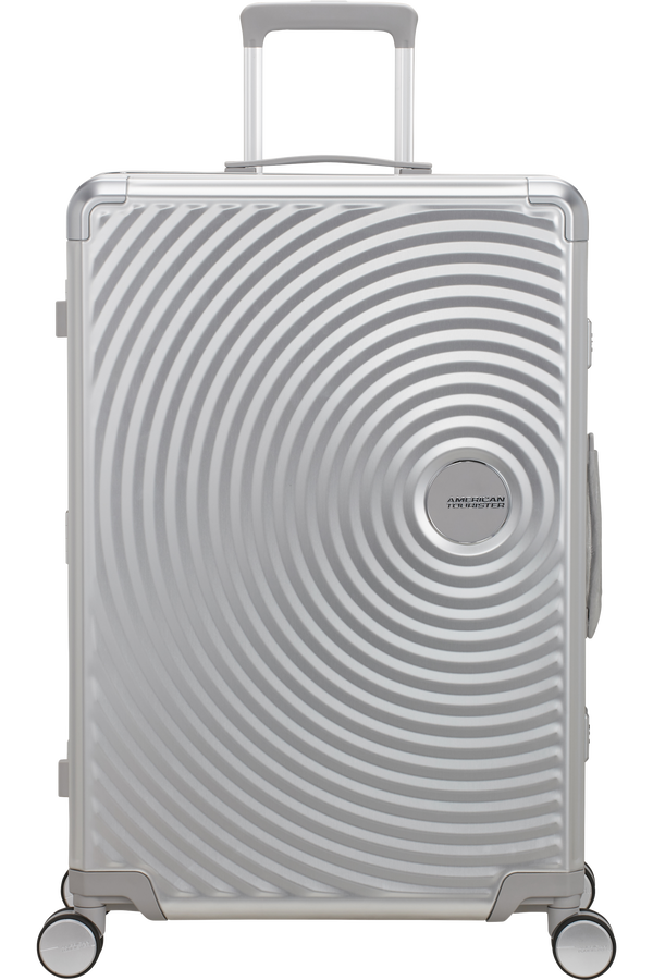 American Tourister Soundbox Alu Spinner TSA 77cm  Argent