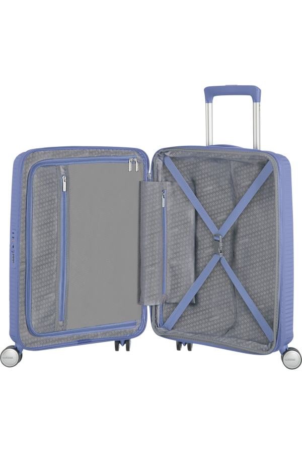 American Tourister Soundbox Spinner 55  Denim Blue