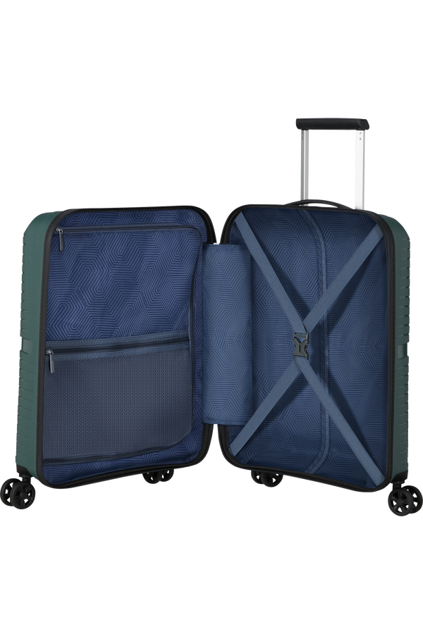 American Tourister Airconic Spinner Frontloader 15.6' 55cm  Forest Green/Orange