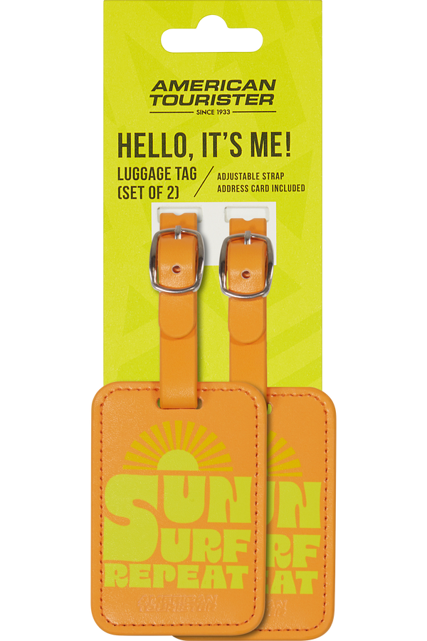 American Tourister American Tourist. Ta Luggage Tag X2 Print  Sun Surf Repeat