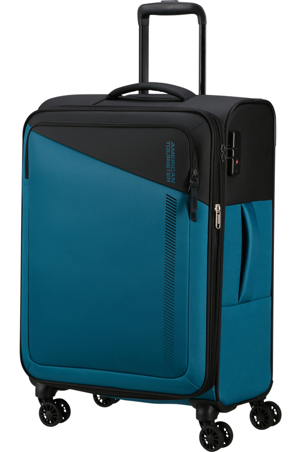 American Tourister Daring Dash Spinner Expandable TSA M  Noir/Bleu