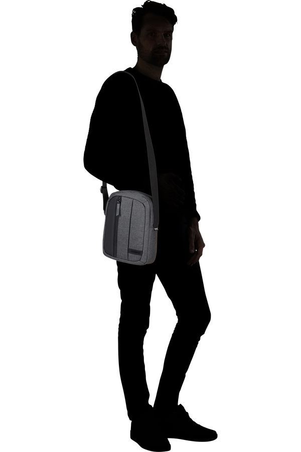 American Tourister Streethero Cross-Over  Grey Melange