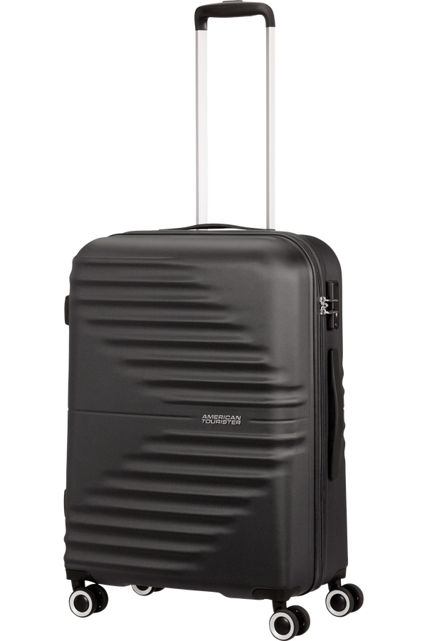 American Tourister Wavetwister Spinner TSA 66cm  Universe Black