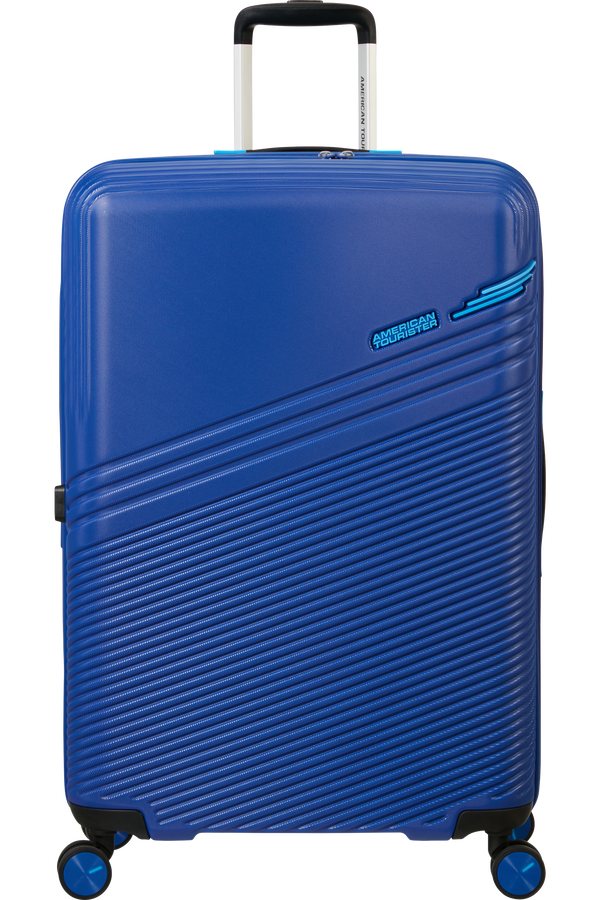 American Tourister Triple Trace Spinner TSA Expandable 76cm  Bleu marine/Bleu