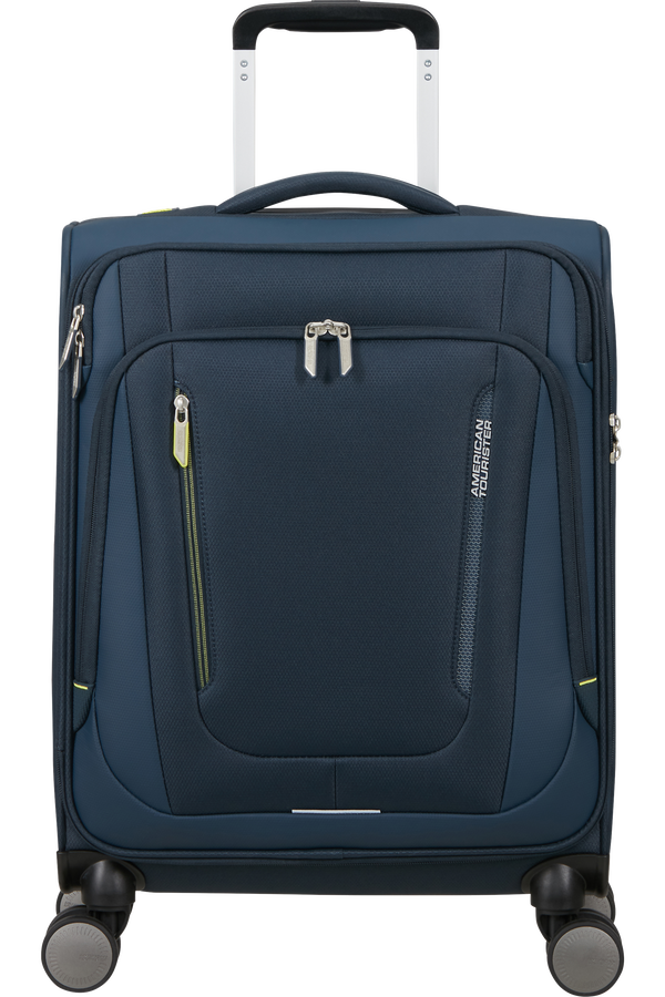 American Tourister Wanderlite Spinner TSA S  Bleu marine foncé
