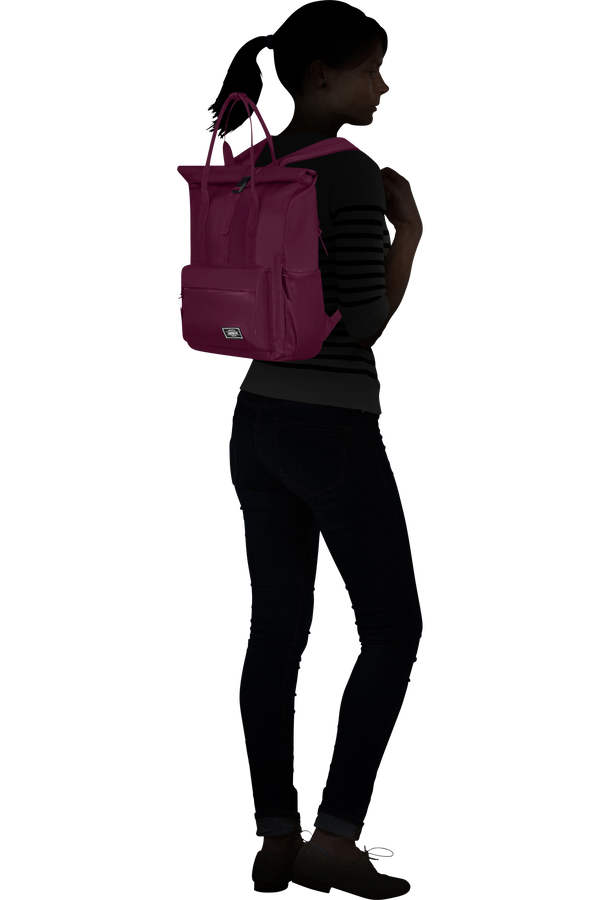 American Tourister Urban Groove Ug25 Tote Backpack 15.6'  Wild Cherry