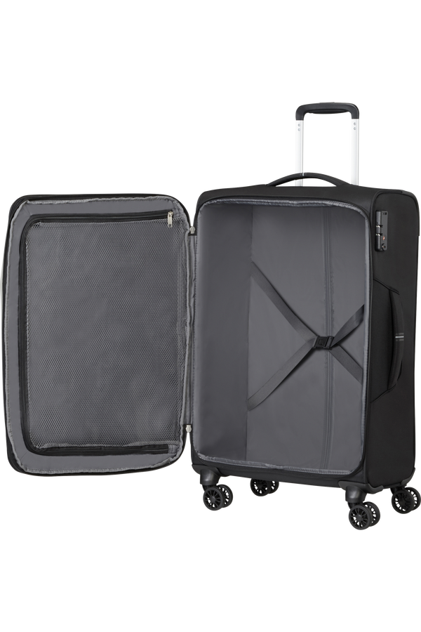 American Tourister Crosstrack Spinner Expandable 67cm  Noir/Gris