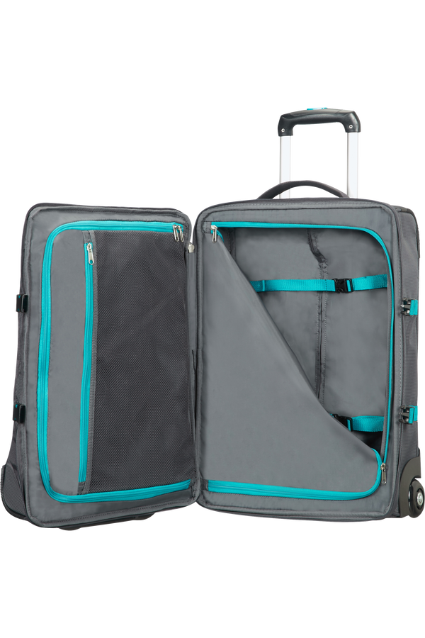 American Tourister Road Quest Sac de voyage &agrave; roulettes 55X40X20cm  Grey/Turquoise