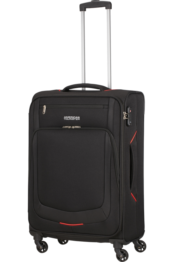 American Tourister Summer Session Spinner TSA M  Noir/Rouge