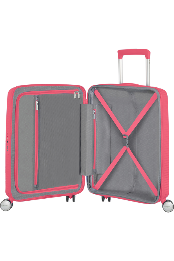 American Tourister Soundbox Spinner Expandable 55cm  Rose intense