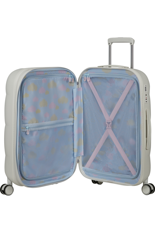 Dreami 67cm Bagage moyen s&eacute;jour | American Tourister Dreami Spinner Exp Tsa 67cm  Blanc Nuageux