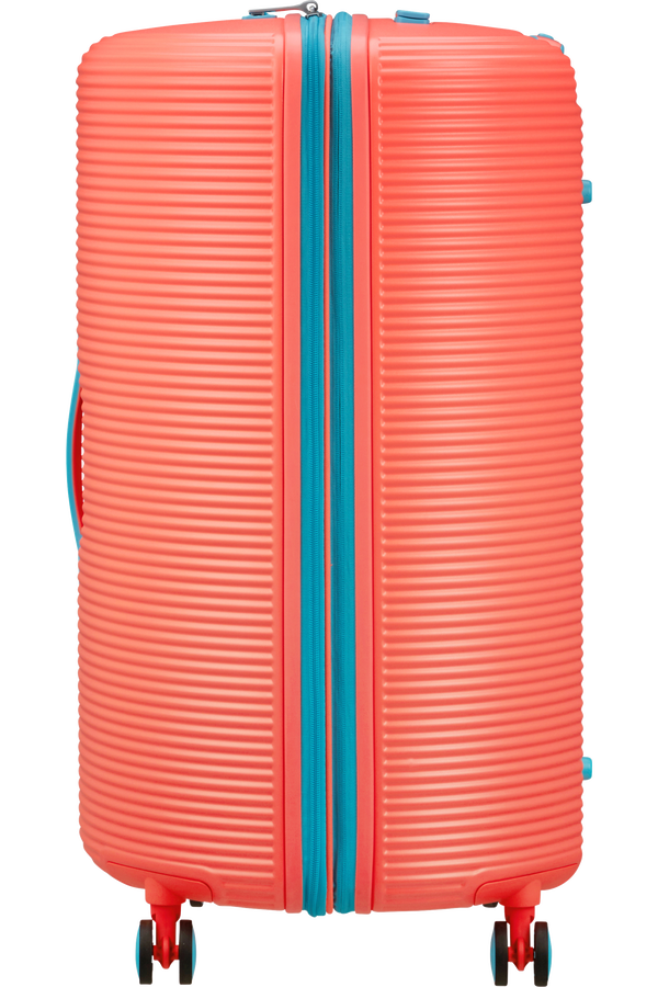 American Tourister Rollio Spinner 75cm  Coral/Blue