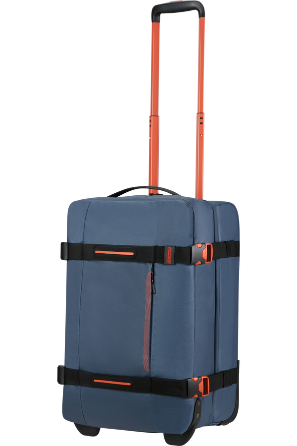 American Tourister Urban Track Duffle with Wheels Coated S  Navy/Orange