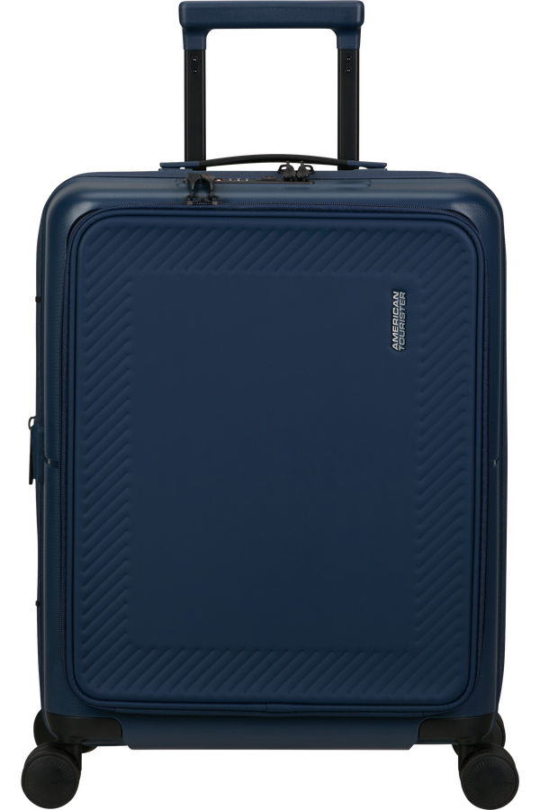 American Tourister DashPop Spinner Expandable Frontloader 55cm  Bleu nuit