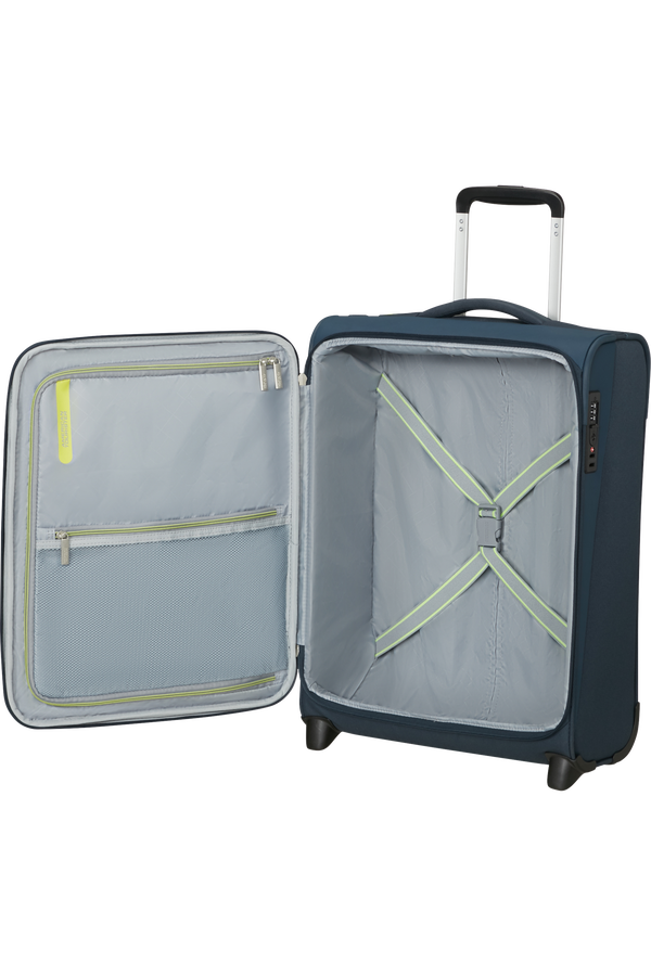 American Tourister Wanderlite Upright S TSA S  Bleu marine foncé