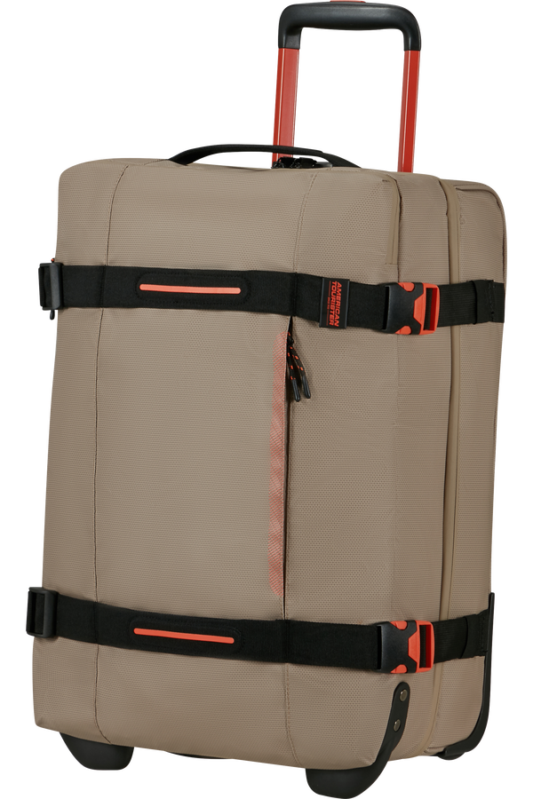 American Tourister Urban Track Duffle with Wheels Coated S  Beige/Orange