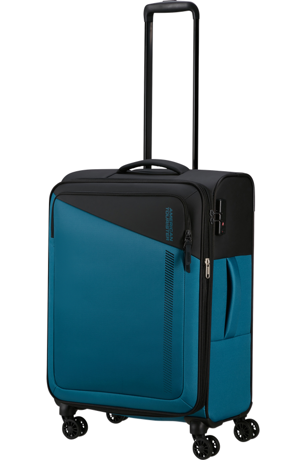 American Tourister Daring Dash Spinner Expandable TSA M  Noir/Bleu