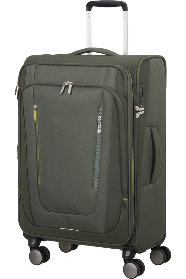 American Tourister Wanderlite Spinner EXP TSA M  Dark Khaki