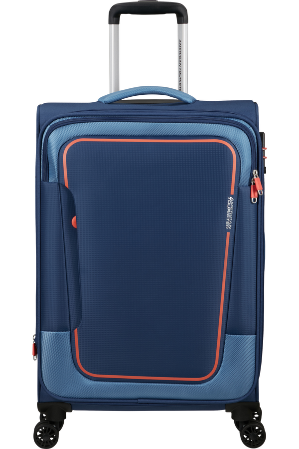 American Tourister Pulsonic Spinner Expandable 68cm  Combat Navy