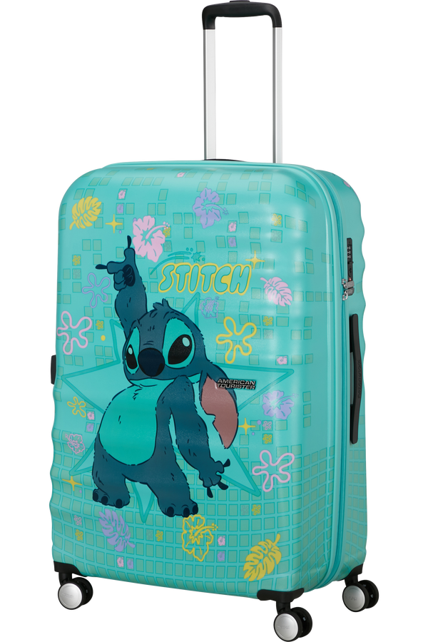 American Tourister Disney Wavebreaker Spinner TSA Disney Fl 77cm  Stitch Flower