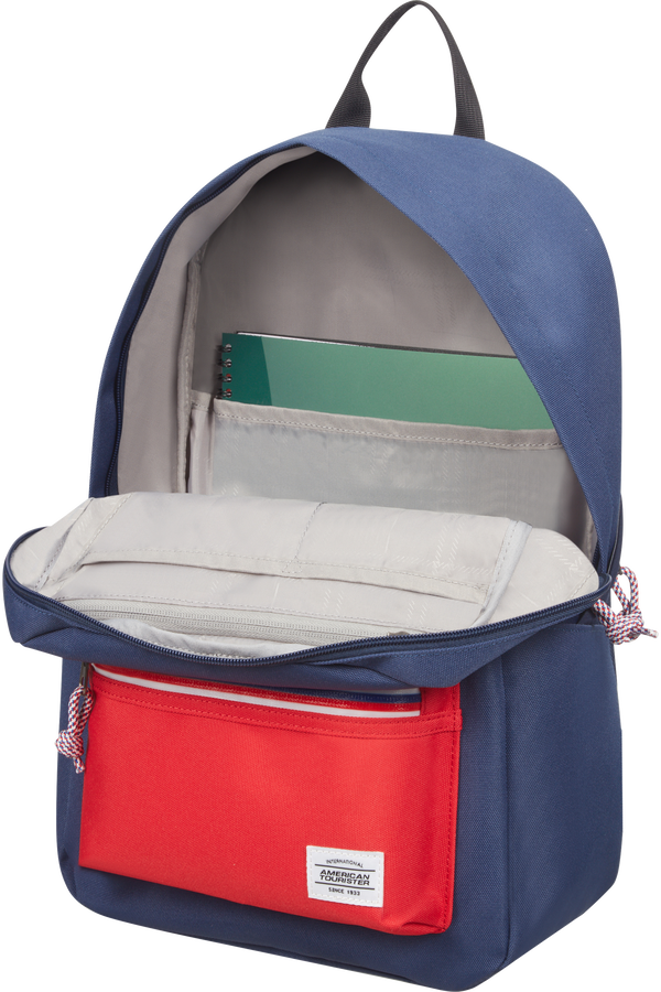American Tourister Upbeat Backpack ZIP  Bleu marine/Rouge