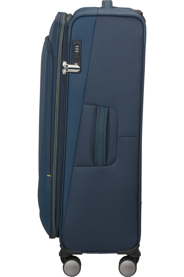 American Tourister Wanderlite Spinner EXP TSA L  Bleu marine foncé