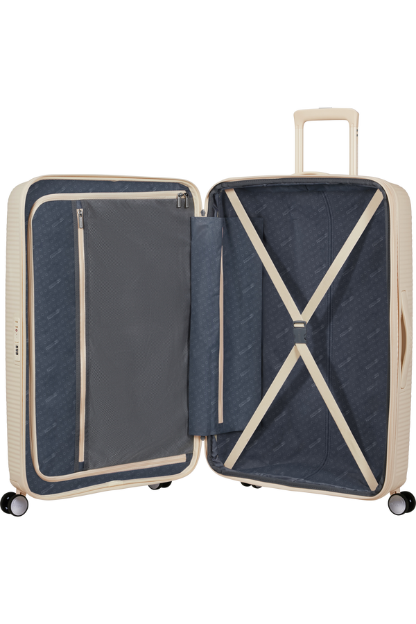 American Tourister SoundBox Spinner TSA Expandable 77cm  Coconut Sand