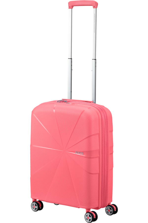 American Tourister Starvibe Spinner Expandable TSA 55cm Sun Kissed Coral