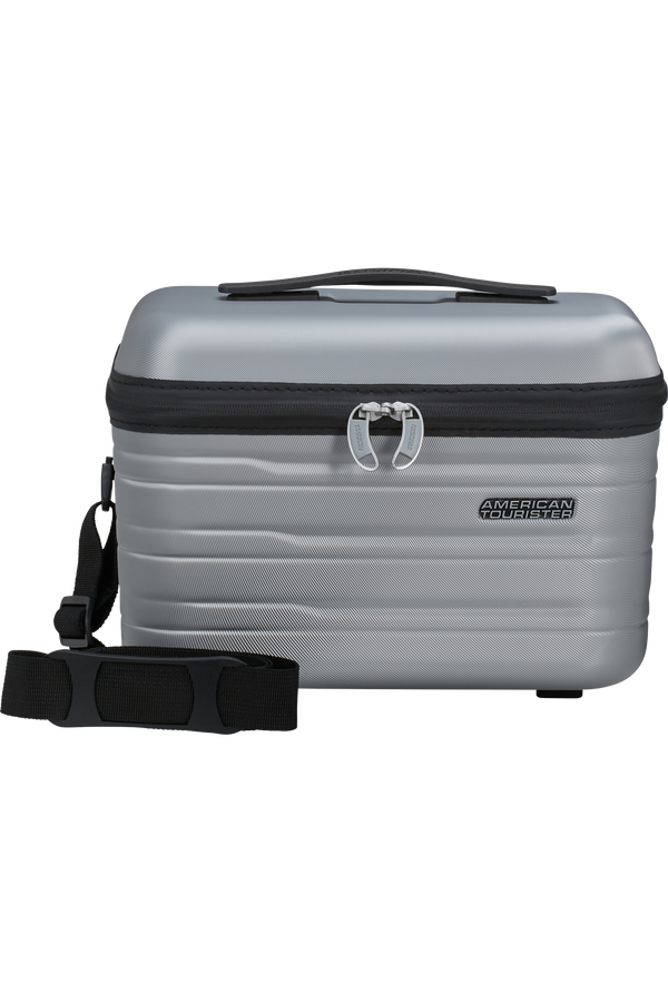American Tourister Flashline Beauty Case  Sky Silver