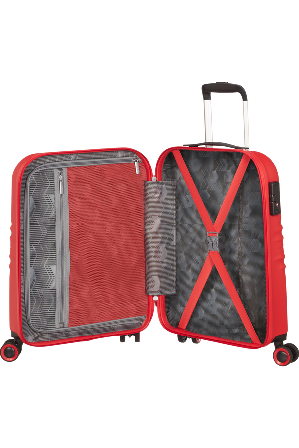 American Tourister Wavetwister Spinner TSA 55cm  Rouge vif
