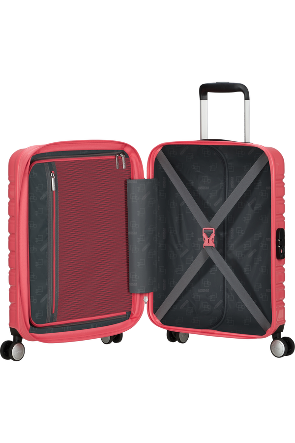 American Tourister Flashline Pop Spinner Exp TSA 55cm  Rose corail