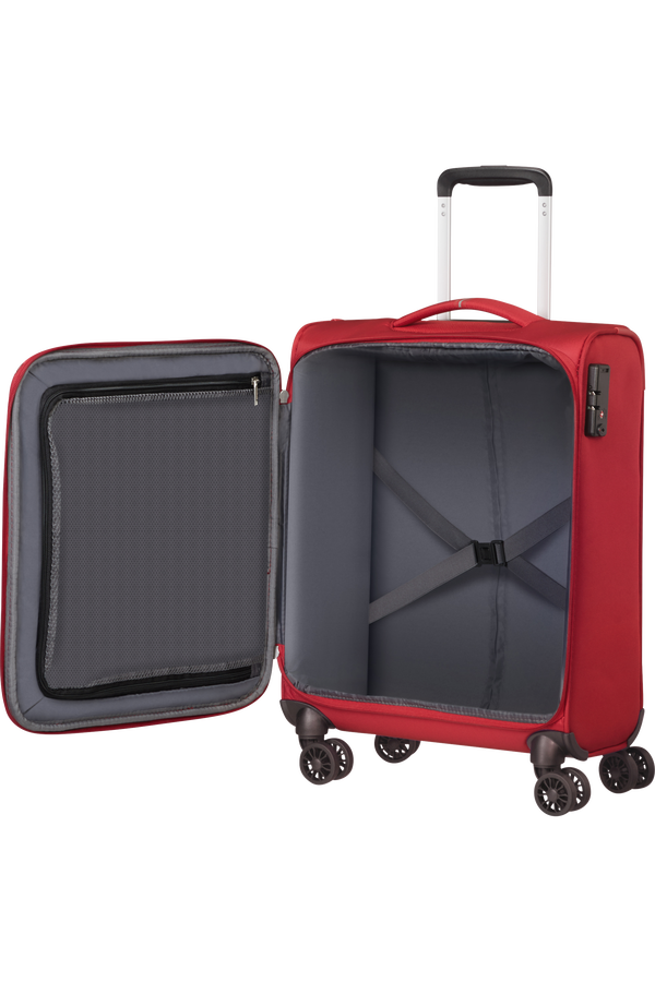 American Tourister Crosstrack Spinner 55cm  Red/Grey